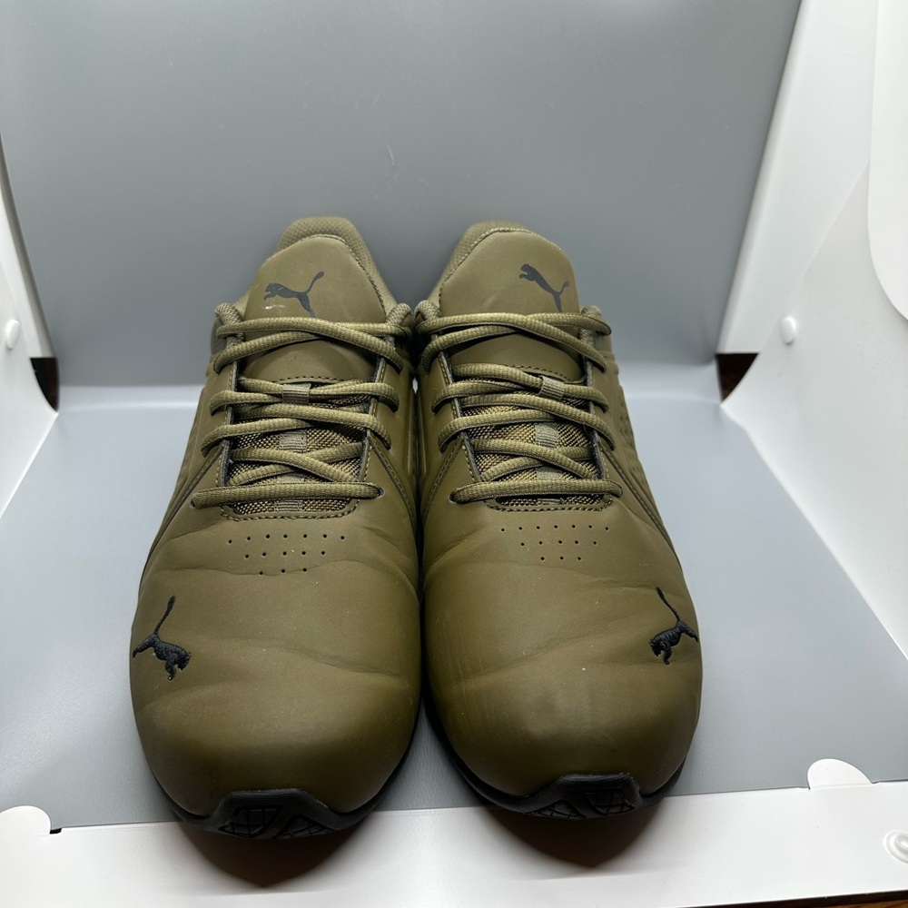 Puma Men's Athletic Olive Shoes - Picture 3 of 5
